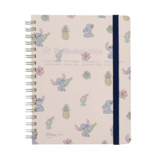 [Direct from Japan] Schedule Book 2024 / Disney Stitch &amp; Scrump Rollbahn L Size Calendar＆Organizer Japan NEW