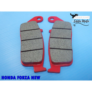 HONDA FORZA (NEW) FRONT DISC BRAKE PADS (CERAMIC TEXTURE)  // ผ้าดิสเบรคหน้า (เนื้อเซรามิค)  สีแดง