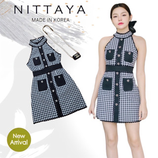 NITTAYA:เดรสสก๊อตคอเต่าแขนกุด(*รบกวนเช็คสต๊อกก่อนกดสั่งซื้อ)