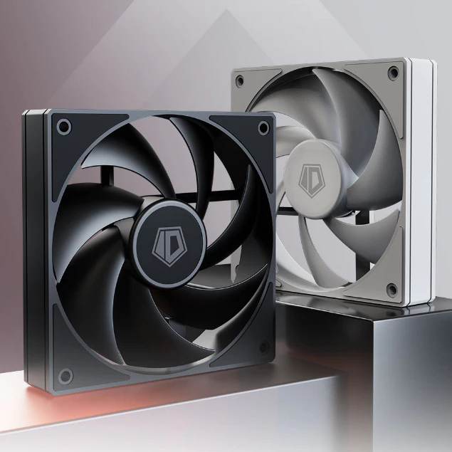 พัดลมเคส ID-Cooling AF-125 Black & White 120mm. 4pin PWM 2,000RPM