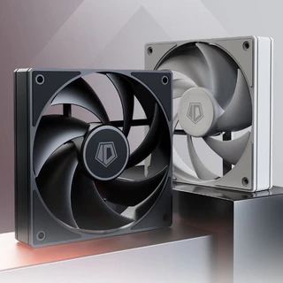 พัดลมเคส ID-Cooling AF-125 Black & White 120mm. 4pin PWM 2,000RPM