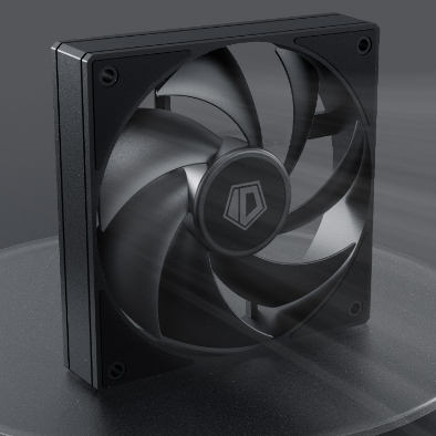 พัดลมเคส ID-Cooling AF-125 Black & White 120mm. 4pin PWM 2,000RPM