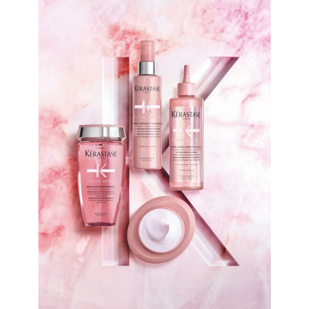 KERASTASE เซ็ตโปรโมชั่น Chroma Absolu Set สำหรับผมทำสี รักษาสีผม สีผมแฟชั่น อยู่ทน เป็นประกาย