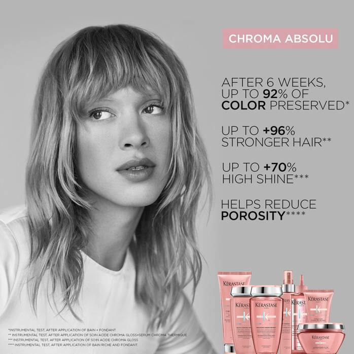 KERASTASE เซ็ตโปรโมชั่น Chroma Absolu Set สำหรับผมทำสี รักษาสีผม สีผมแฟชั่น อยู่ทน เป็นประกาย