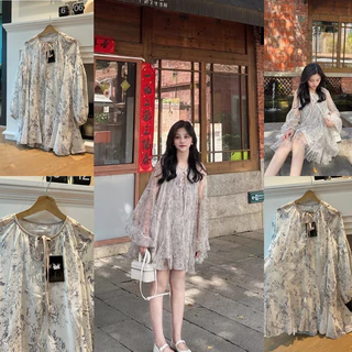เดรสผ้าชีฟองชายเลเยอร์ ypy dress รหัส26512