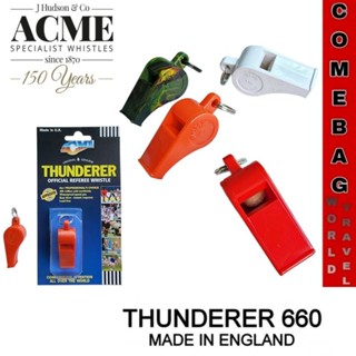 นกหวีดACMA แท้ รุ่น Thunderer 660 นกหวีดแบบมีลูก ดัง 117dBA (แพคเก่า) MADE IN ENGLAND