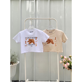 BABY CROP เสื้อครอปสกรีนลายน่ารัก เนื้อผ้าCotton 🍧🍭