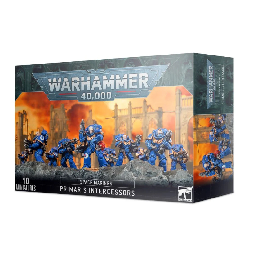 [200Bพร้อมส่ง] WARHAMMER 40K: SPACE MARINE PRIMARIS INTERCESSORS โมเดลเกมสนามจำลอง