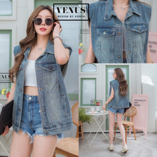 🌈🌿🌸🌼🌺💙🇰🇷 Jeans Sleeveless Jacket