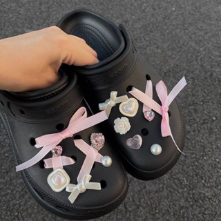 ตุ๊กตาติดรองเท้า Jibbitz crocs sweet ribbon🎗️🍬**ได้ทั้งเซ็ต | Jibbitz  crocs