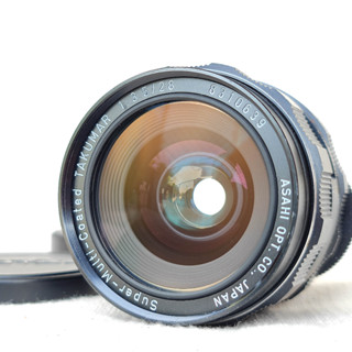 เลนส์มือหมุน ยี่ห้อ Asahi  Super Takumar Multicoted 28mm f3.5 wide
Mount m42 พร้อมฝาหน้า ท้าย หน้าเลนส์ 49 มม. #8310639