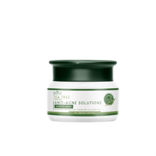 Plantnery Tea Tree Sleeping Mask 50 g สลีปปิ้งมาส์ก สูตรช่วยลดสิว ที ทรี สิวแห้งในข้ามคืน มีส่วนช่วยในการยับยั้งสิวใหม่