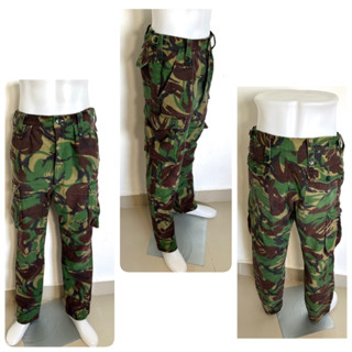 TROUSER Combat : woodland DP อังกฤษ: ไซซ์ M: เอว 31-34 นิ้วใส่ได้ : เอวธรรมดา มีสายปรับเอวซ้ายขวา