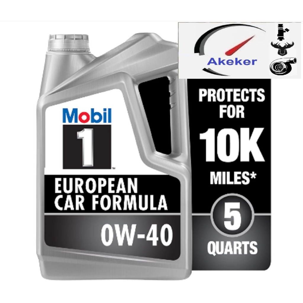 Mobil 1 FS European Car Formula Full Synthetic Motor Oil 0W-40 5 QT น้ำมันเครื่อง โมบิลวัน