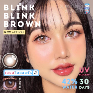 🔥คอนแทคเลนส์✨ขนาดกลาง✨ Blink Blink (Luxzylens) สี : Brown / Gray / Blue