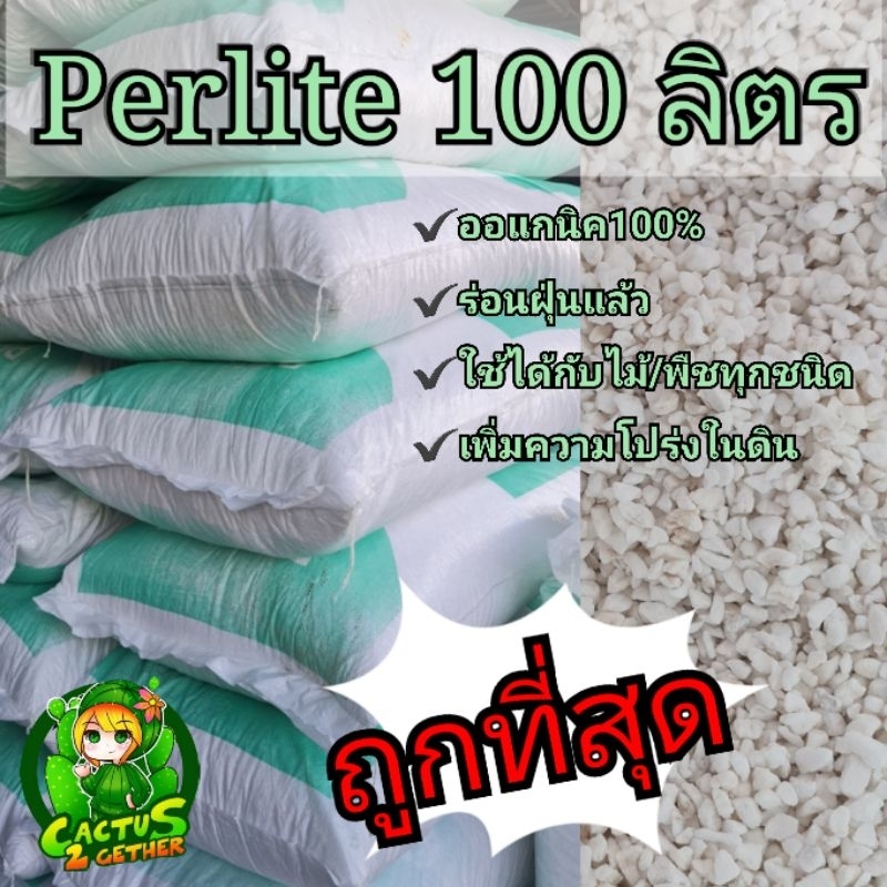 ถูกที่สุด‼️ล็อตใหม่ ฝุ่นน้อย เม็ดสวย เพอร์ไลท์(ผสมดินช่วยให้ดินโปร่ง)กระสอบใหญ่100ลิตร❌️สั่งครั้งละไม่เกิน2กระสอบ❌️