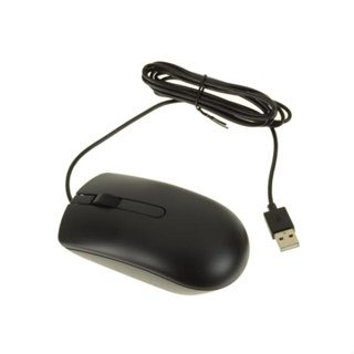 Mouse เมาส์ USB Dell MS116p Optical Black USB 1000 Dpi Scroll Wheel Mouse 09NK2