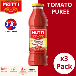 Mutti TOMATO PUREE 700g น้ำซุปมะเขือเทศเข้มข้น แพ็ค 3