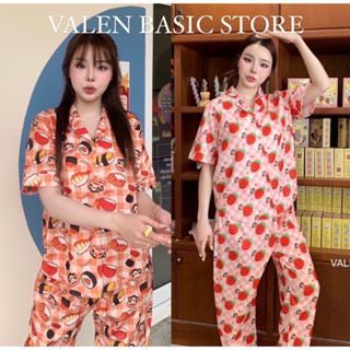 🔥 ชุดนอนVALENแขนสั้นขายาว ส่งฟรี แท้  ห้ามพลาดน่ารักสุดๆ