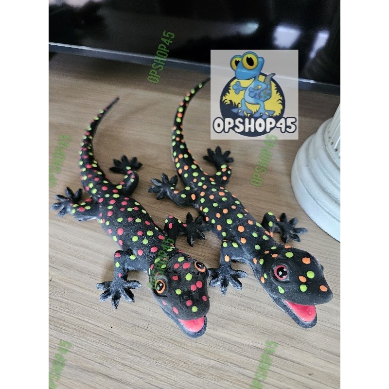 ตุ๊กแกปลอมจากยางพารา(อ้าปาก)🦎