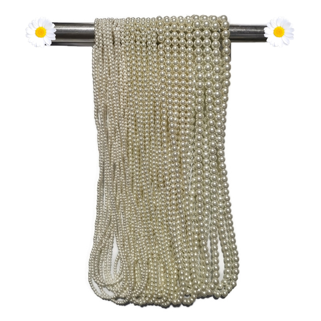 ลูกปัดมุกแก้ว ขนาด 4-6-8-10-12 มิล แบบเส้นยาว สำหรับทำเครื่องประดับ สร้อยคอ สร้อยข้อมือ งาน DIY - รูปที่ 2