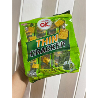 OK THIN CRACKER seaweed flavour โอเค ทิน แครกเกอร์ รสสาหร่าย