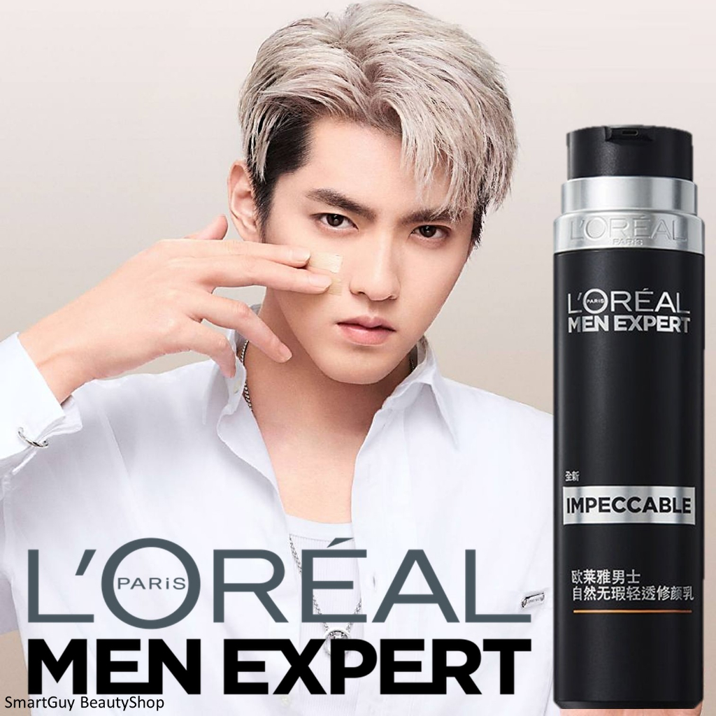 L’Oreal Men Expert Impeccable BB Cream 50ml บีบีครีมเนื้อบางเบาสำหรับผิวหน้าผู้ชายสูตรพิเศษสินค้านำเ