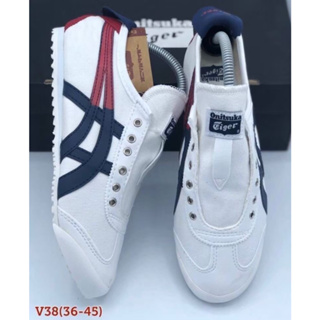 รองเท้าโอนิซึกะไทเกอร์ แบบผ้า/สลิปออน มี5สี รองเท้าOnitsuka Tiger Mexico66【รูปถ่ายจากสินค้าจริง✔แท้100% Size:37-45eu】