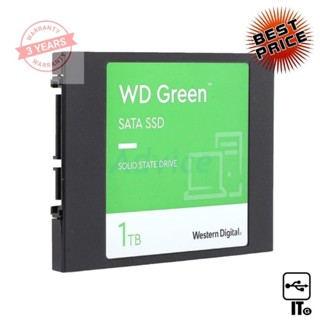 1 TB SSD SATA WD GREEN (WDS100T3G0A) ฮาร์ดดิส ฮาร์ดดิสก์ ฮาร์ดดิสก์ ssd ฮาร์ดดิสก์คอมพิวเตอร์ ประกัน 3Y