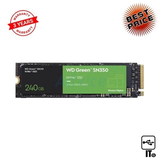 240 GB SSD M.2 PCIe WD GREEN SN350 (WDS240G2G0C) NVMe ฮาร์ดดิส ฮาร์ดดิสก์  ฮาร์ดดิสก์คอมพิวเตอร์ ประกัน 3Y