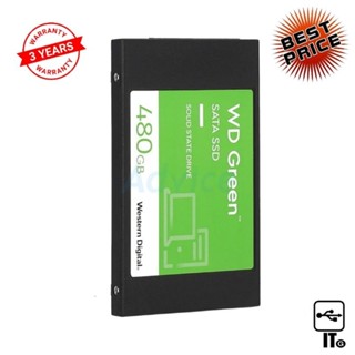 480 GB SSD SATA WD GREEN (WDS480G3G0A) ฮาร์ดดิส ฮาร์ดดิสก์ ฮาร์ดดิสก์ ssd ฮาร์ดดิสก์คอมพิวเตอร์ ประกัน 3Y