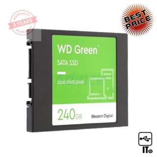 240 GB SSD SATA WD GREEN (WDS240G3G0A) ฮาร์ดดิส ฮาร์ดดิสก์ ฮาร์ดดิสก์ ssd ฮาร์ดดิสก์คอมพิวเตอร์ ประกัน 3Y