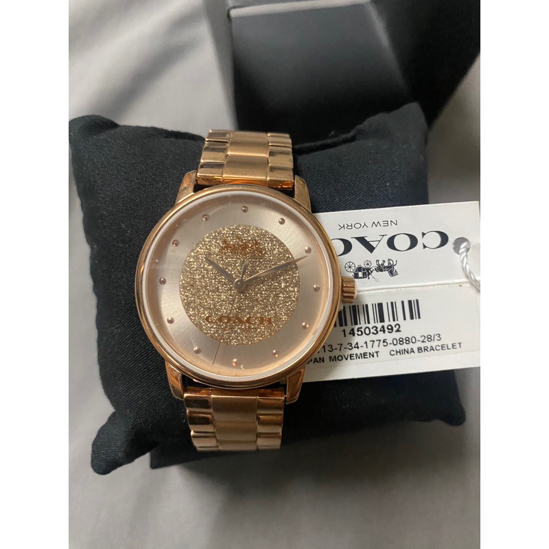 นาฬิกาCOACH หน้าปัด38มิล Coach Women's 14503492 Classic Rose Gold-Tone Stainless Steel Watch