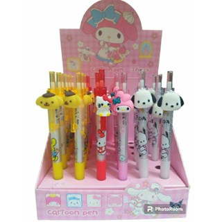 ปากกา ปากกาหมึกเจล  Cartoon pen หมึกน้ำเงิน หัวการ์ตูน Sario 0.5 mm. QM-801