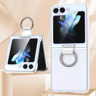 เคสใส Samsung Z Flip 8/Z Flip 7/Z Flip 6/Z Flip6/Z Flip 5 เคสกันกระแทก มีห่วงจับถนัดมือ ขอบกันลื่น พร้อมส่งไทย