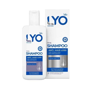 Lyo Shampoo 200ml แชมพูรักษาผมร่วง ผมมัน ผมมีรังแค ชะลอผมหงอกก่อนวัย ผมบาง ผมร่วง ปัญหาคันหนังศรีษะ ปลูกผม