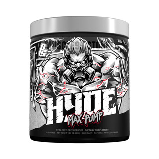 💊ProSupps Hyde Max Pump, Stim-Free Pre Workout.87 oz (280 g) พรีเวิร์กเอาท์ ปราศจากคาเฟอีน ช่วยเพิ่มแรงและมวลกล้ามเนื้อ