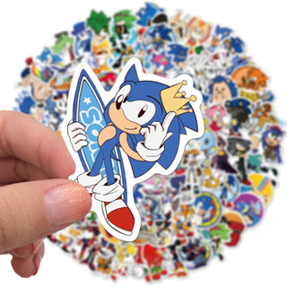 💥พร้อมส่ง💥sonic the hedgehog game โซนิคเดอะเฮดจ์ฮ็อก Sega sticker สติกเกอร์กันน้ำรูปแบบที่แตกต่ 100ชิ้น