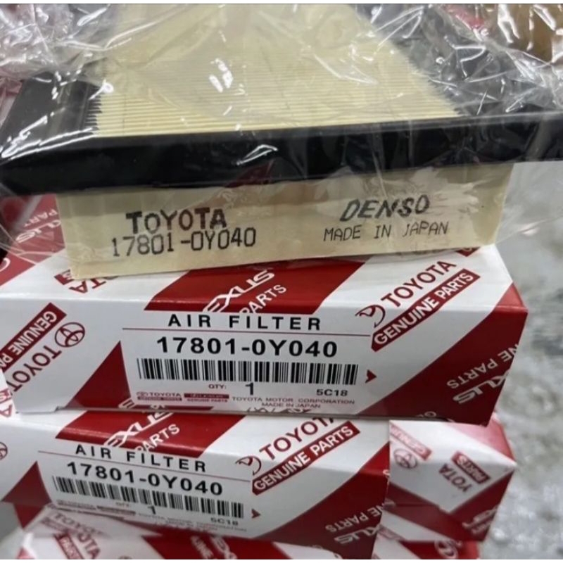 ไส้กรองอากาศ โตโยต้า Toyota Viosวีออส/Yaris ยาริส/Sienta ปี 2013-2019 Mitsubishi Mirage 17801-0Y040
