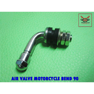 AIR VALVE MOTORCYCLE BEND 90  // จุ๊บเลสเติมลมรถจักรยานยนต์ งอ 90 องศา