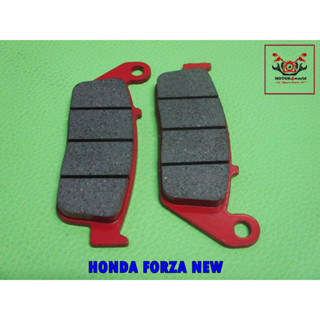 HONDA FORZA (NEW) FRONT DISC BRAKE PADS (CERAMIC TEXTURE) RED  // ผ้าดิสเบรคหน้า (เนื้อเซรามิค) สีแดง