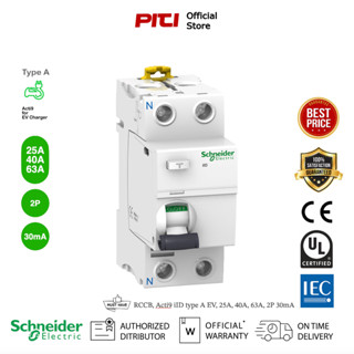 Schneider RCCB, Acti9 iID type A EV, 25A, 40A, 63A, 2P 30mA