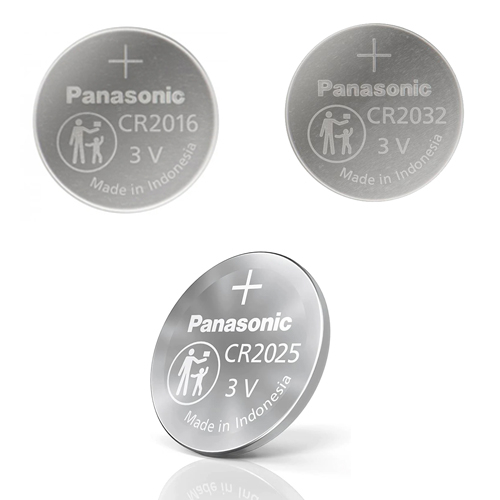 ถ่าน Panasonic CR 2016,2025,2032 Lithium 3V แท้100%  จำหน่ายยกแผง ( 1แผง มี 5 เม็ด)