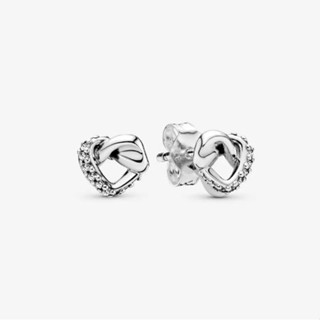 [พร้อมส่ง สินค้าแท้ 💯 ] Pandora Knotted Heart Stud Earrings