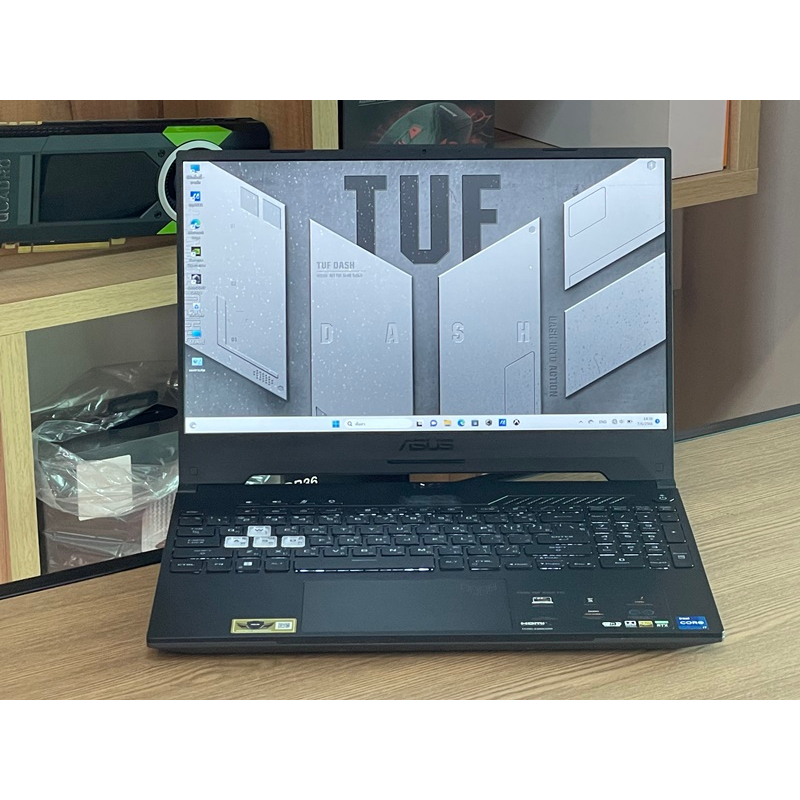 Asus TUF Gaming Dash F15 FX517ZC-HN063W i7-12650H SSD512GB RAM16GB RTX 3050 (4GB GDDR6)สินค้ามือสองประกันศูนย์
