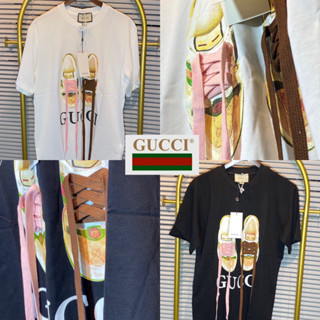 GUCCI T-SHIRT UNISEX 🖤🤍 เสื้อยืด Gucci 🏷️Hiend 1:1 cotton 💯 ร้านค้าจัดส่งไว