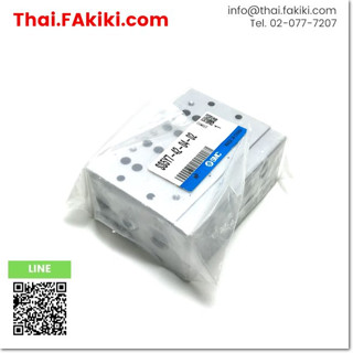 พร้อมส่ง, (A)Unused, SS5Y7-42-04-02 Base for Manifold, ฐานสำหรับ Manifold สเปค Rc, SMC (66-008-040)