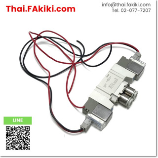 มือสองพร้อมส่ง, (D)Used*, SY3320-5LZ-C6 5 port solenoid valve, โซลินอยด์วาล์ว 5 พอร์ต สเปค DC24V φ6, SMC (66-008-069)