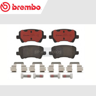 BREMBO ผ้าดิสเบรคหลัง VOLVO S60 II (T4 T5 D3 D4 D5) 10-14, S80 II 06-&gt;, XC60 I (T5 T6 D3 D4 D5) 10-14 P24 078