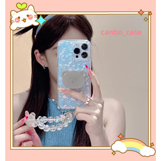 🎁ส่งของขวัญ🎁เคสไอโฟน สำหรับ 11 14 for iPhone Case 13 12 Pro Max น่ารัก หมีน้อย โซ่มุก กันกระแทก เคสนิ่ม เคสโทรศัพท์